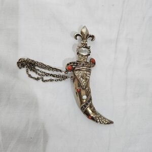 1940s Vintage  Jeweled Sword Dagger Brooch